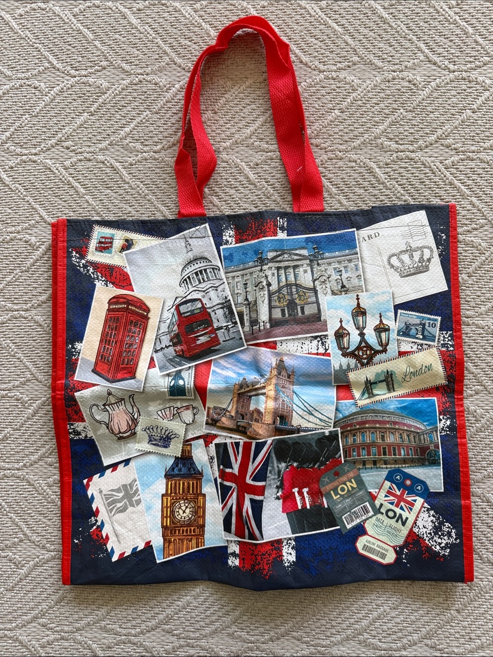 London T.J. Maxx Reusable Shopping Tote Bag